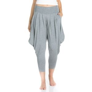 *2 Pack!* Light Heather Harem Pants S-XL